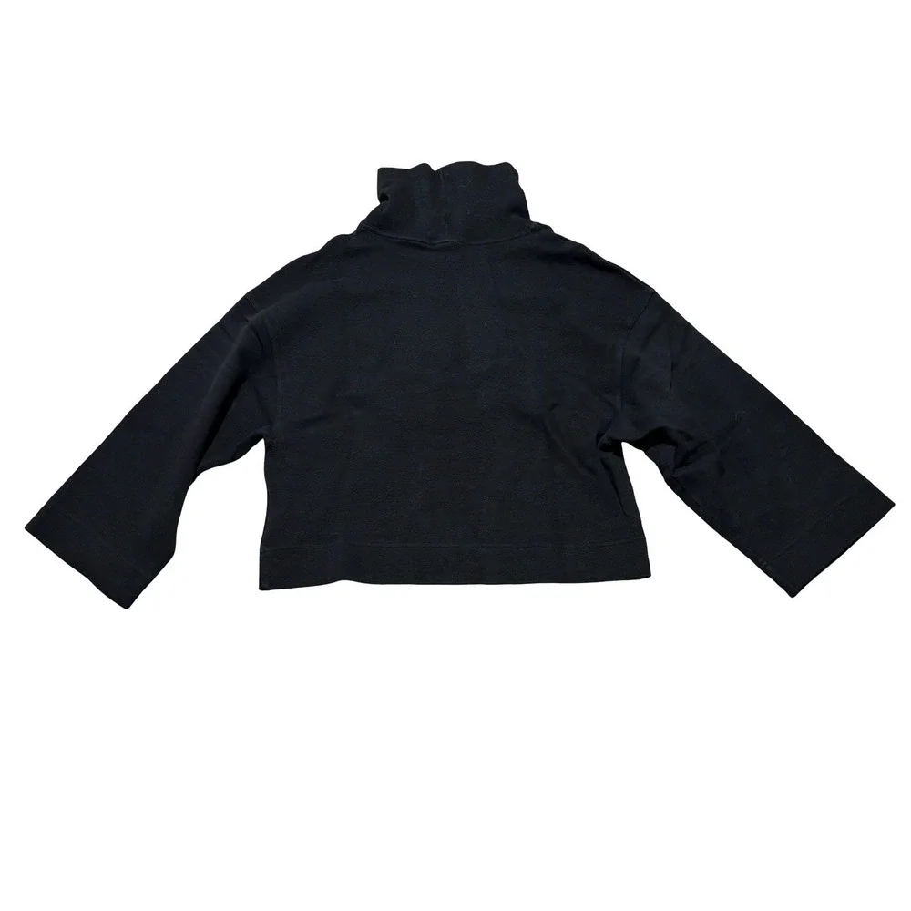 The North Face Women's Cropped Sweatshirt 3/4 Sleeve Black Size XS 18 x 20